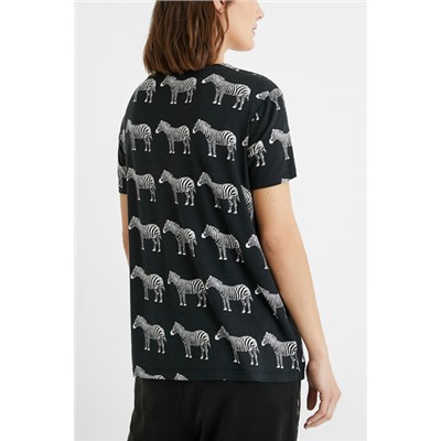 Camiseta manga corta zebras