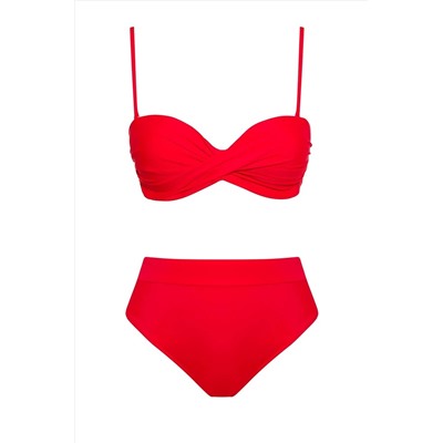 SAILOR moda, Dönmeli Yüksek Bel Bikini Takım