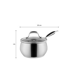 Avery Sos Tenceresi - Çelik - 16 cm