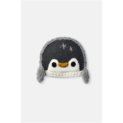Dagi Beyaz-Siyah Çocuk Penguen Motifli Bere 23WG67012UK_667