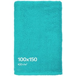 Большое махровое полотенце 100x150 Happy Fox Home