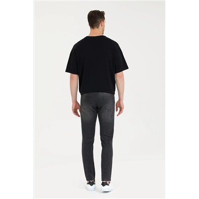 Erkek Siyah Jean Pantolon