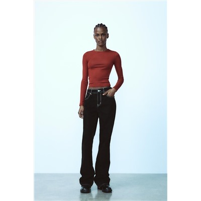 TRF BALLOON FLOCK JEANS