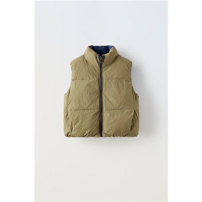 REVERSIBLE OVERSIZED GILET
