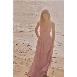 GAUZE MIDI DRESS