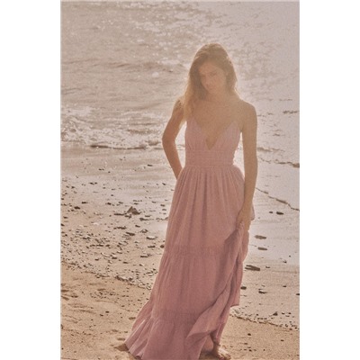 GAUZE MIDI DRESS