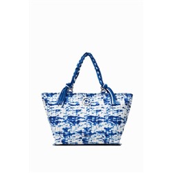 Bolso plisado con olas marinas