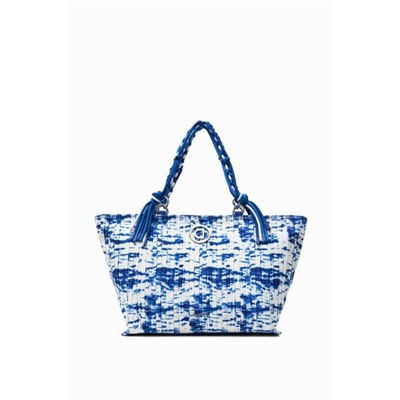 Bolso plisado con olas marinas
