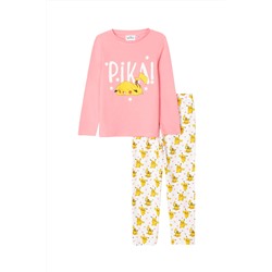 Pijama Pikachu Pokémon Rosa y blanco