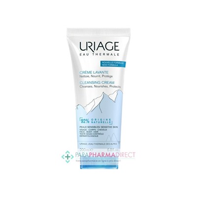 Uriage Crème Lavante Peaux Sensibles Nouvelle Formule 200 ml