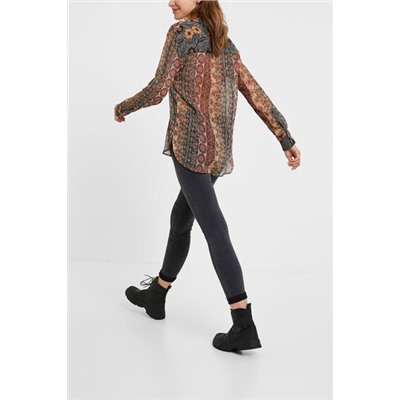 Camisa boho lúrex