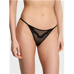 Sheer Shine Rose  String Bikini Panty