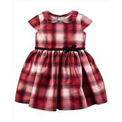 Plaid Tafetta Dress