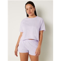 PINK SUMMER LOUNGE COTTON SHORT SLEEVE T-SHIRT