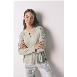 Pijama largo super soft patchwork