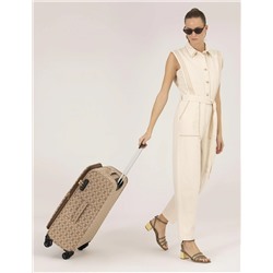 Krem Comfort Fit Dokuma Tulum