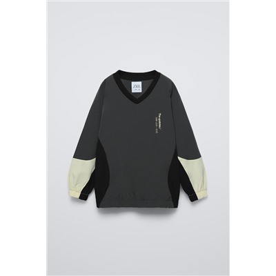 LINED SPORTY TECHNICAL SWEATSHIRT