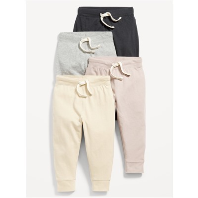 Unisex Jersey-Knit Jogger Pants 4-Pack for Toddler