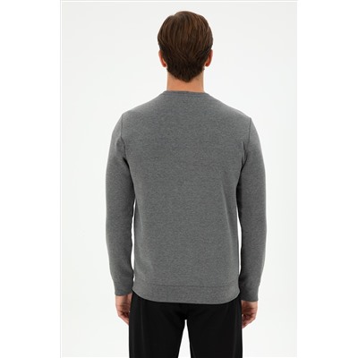 Erkek Antrasit Melanj Sweatshirt