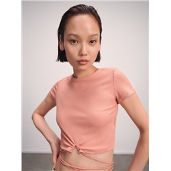 Crop Top mit Bindedetail