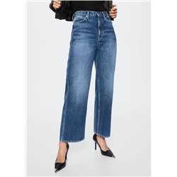 Jeans rectos tiro medio -  Mujer | MANGO OUTLET España