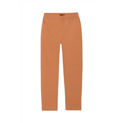Pantalón recto Camel