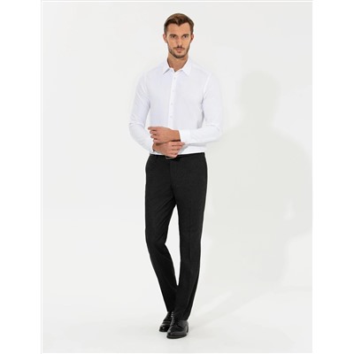 Beyaz Slim Fit Uzun Kollu Gömlek