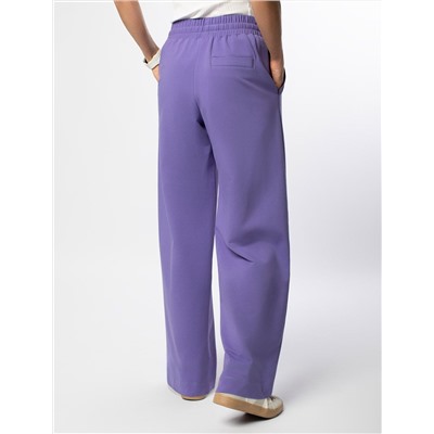 Прямые брюки из тонкого премиального футера с эластаном