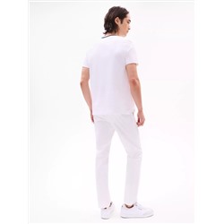 Embroidered Flag Stripe Logo T-Shirt
