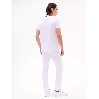 Embroidered Flag Stripe Logo T-Shirt