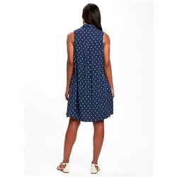Patterned Swing Dress for Women