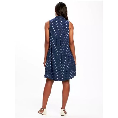 Patterned Swing Dress for Women