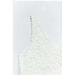 VESTIDO PUNTO COMBINADO CROCHET