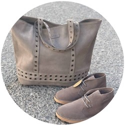 AB.Z. SAFARY S.A GRIS+Ab.Zapatos SHOPPER PIEDRA АКЦИЯ