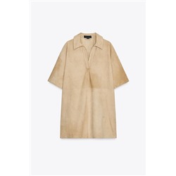 SUEDE LEATHER DRESS ZW COLLECTION LIMITED EDITION