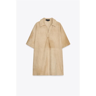 SUEDE LEATHER DRESS ZW COLLECTION LIMITED EDITION