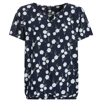 Damen Bluse mit elastischem Saumbündchen