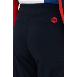 Kadın Lacivert Jogger Fit Kanvas Pantolon