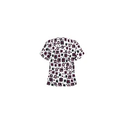 UA Funky Geo Wine Scrub Top