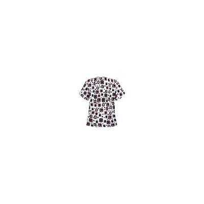 UA Funky Geo Wine Scrub Top