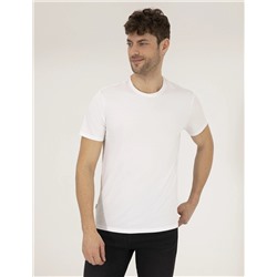 Beyaz Slim Fit Basic Tişört
