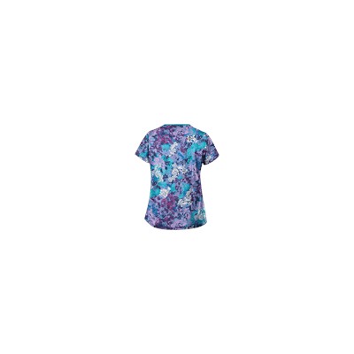 UA Romantic Scroll Royal 4-Pocket Print Scrub Top
