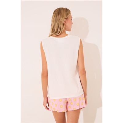 Pijama corto algodón Snoopy soles