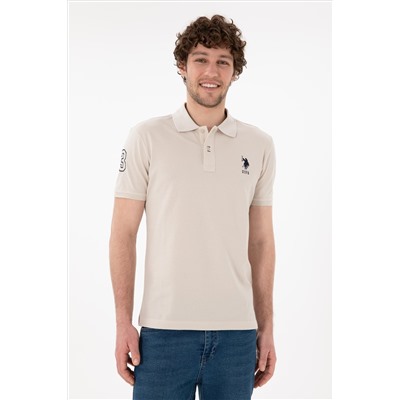 Erkek Slim Fit Polo Yaka Taş Basic Tişört