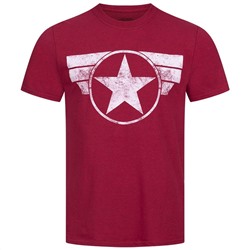 Captain America MARVEL Logo Herren T-Shirt FAMTS956ACR