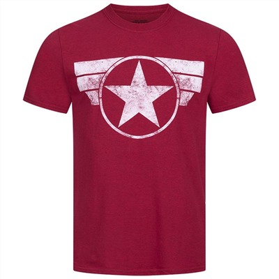 Captain America MARVEL Logo Herren T-Shirt FAMTS956ACR
