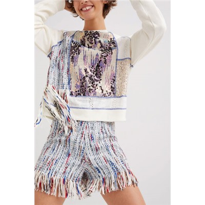 Short tweed marinero