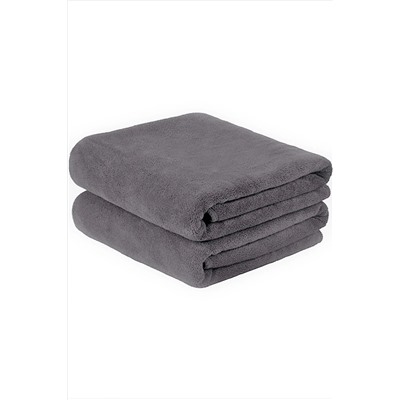 AYHANHOME%100 Pamuk Ekstra Yumuşak Gri 2'li Mikrofiber Spor Kuaför 50x90 El Yüz Havlusu