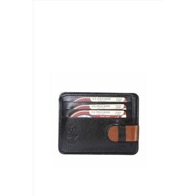 U.S. Polo Assn. Siyah Soft Deri Unisex Kartlık Plcuz8427 160020220024