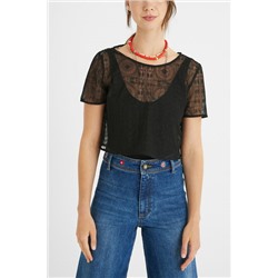 Body camiseta semitransparente